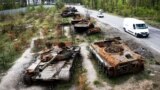 Разрушенные российские танки под Киевом