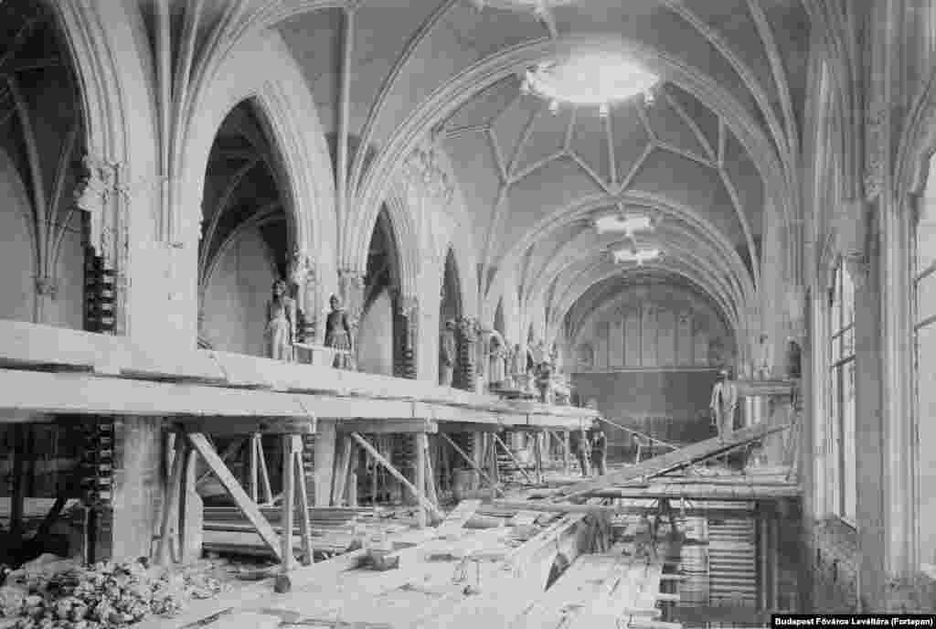 Реконструкция здания Министерства финансов в Будапеште, недалеко от Будайского замка. 1903 год