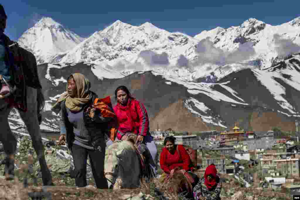 Помимо паломников из Индии и Непала в храм также привозят туристов, но они тоже должны восходить к нему пешком