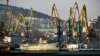 Crimea, Feodosia - Vessels in a sea port in the town of Feodosia, 24Jan2018