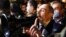 ARMENIA -- Armenian Prime Minister Nikol Pashinian speaks to protesters during a rally demanding his resignation, in Yerevan, November 18, 2020