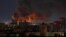Russian missile strike in Kyiv