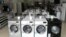 Georgia -- Electric equipment store, washing machine, shop, equipment. Kakheti region. 5Feb2019