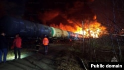 Участок дороги в Свердловской области, где с рельсов сошли 20 вагонов грузового поезда