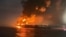 BLACK SEA – Fire on the sanctioned tanker Kairos, belonging to Russia's “shadow fleet,” off the Black Sea coast of Turkey after a strike by naval drones. November 28, 2025 