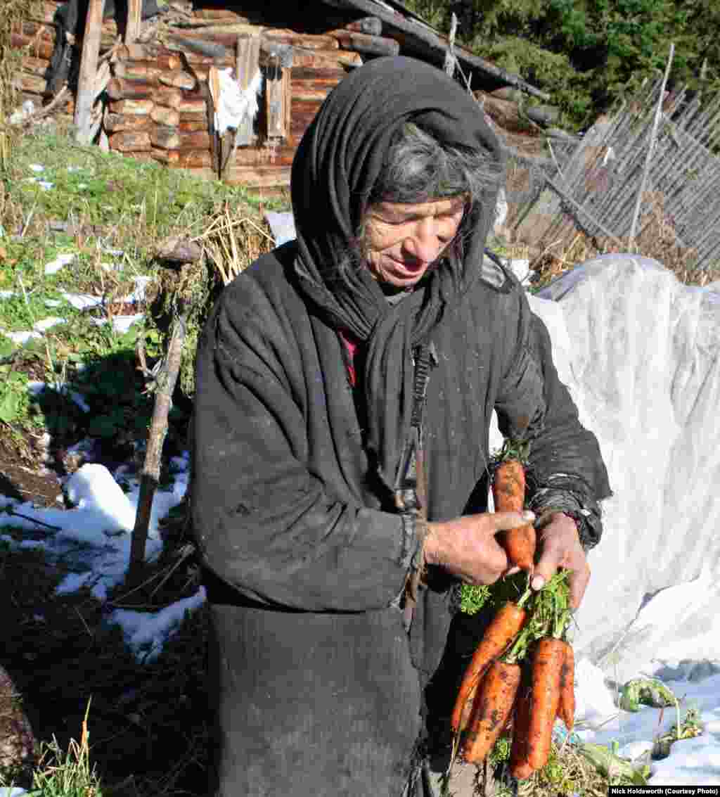 Несмотря на суровый сибирский климат, ее маленький огород дает неплохой урожай