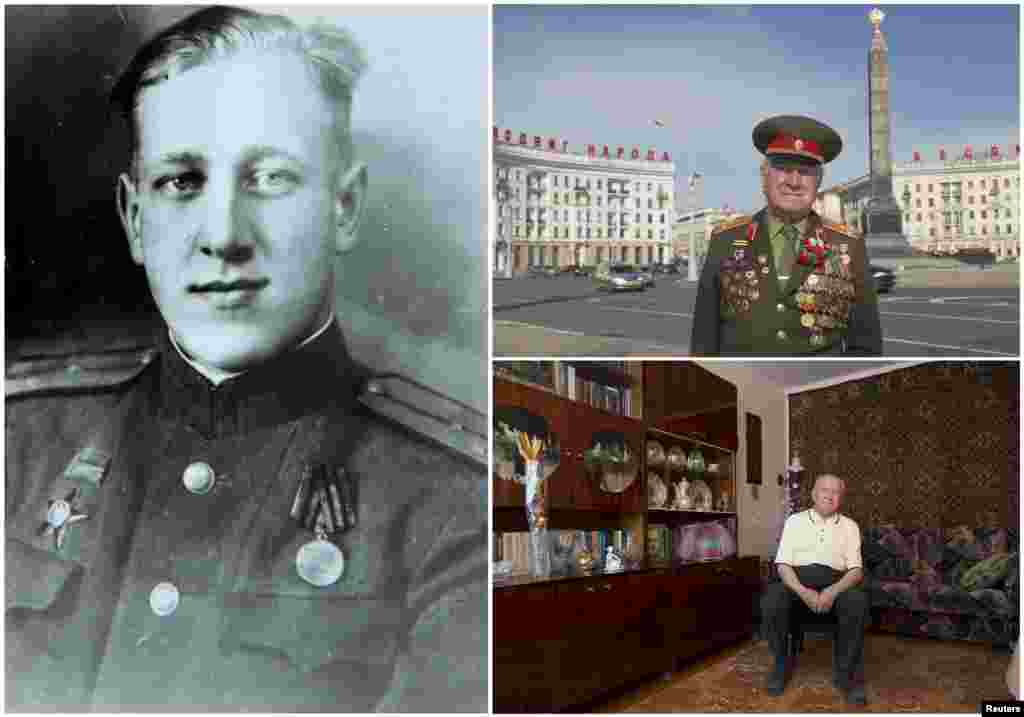 Николай Мазаник, 93. Белорусский офицер являлся командиром стрелкового полка Красной Армии с июня 1941 по май 1945. Окончание войны встретил в Кенингсберге (Калининград)