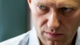 Russian opposition leader Aleksei Navalny shown during a break in a 2018 court hearing of his appeal of a 30-day jail sentence for organizing unsanctioned protests. 