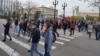 Жители Хабаровска вновь вышли на акцию протеста. Протесты продолжаются 99 дней подряд