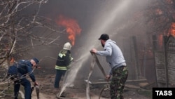 Пожар на складе пиротехники в Орле 23 апреля 