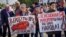 RUSSIA – Protest rally against Vladimir Putin's policy and pension reform. Barnaul, September 22, 2018
