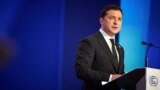 U.K. – President of Ukraine Volodymyr Zelensky speaking at the United Nations Climate Change Conference (COP26) in Glasgow, Scotland, United Kingdom, November 1, 2021