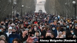 Акция в поддержку Алексея Навального, Омск, 21 апреля 2021 года