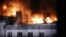 Пожар в здании склада на улице Амурской на востоке Москвы. Фото: агентство "Москва"
