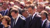 Король Испании, премьер и многие другие пришли почтить память погибших в теракте в Барселоне