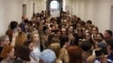 Belarus - Minsk State Linguistic University's protest, Minsk, 4aug2020
