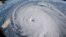 SPACE -- A view of Hurricane Florence is shown churning in the Atlantic Ocean in a west, north-westerly direction heading for the eastern coastline of the United States, taken by cameras outside the International Space Station, September 12, 2018