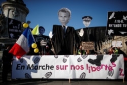 Протесты против "закона о глобальной безопасности" в Париже