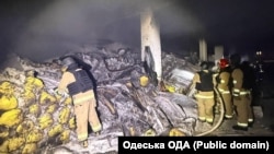 Разрушения в порту Одессы после российского обстрела 22 апреля 2026 года