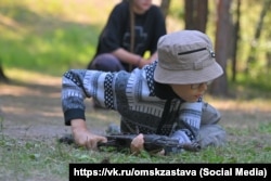Военная подготовка в лагере "Богатырская застава", 2026. Фото https://vk.ru/omskzastava