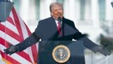 U.S. -- U.S. President Donald J. Trump delivers remarks at a rally on the Ellipse near the White House in Washington, DC, USA, 06 January 2021. 