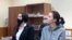 RUSSIA -- Kira Yarmysh (right), the press secretary of opposition politician Aleksei Navalny, attends a court hearing in Moscow, February 1, 2021