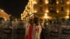 Georgia -- Protest rally, clashes between demonstrators and riot police near presidential palace in Tbilisi