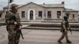 UKRAINE – The building of the railway station in the village of Kupyansk-Vuzlovyi, Kharkiv Oblast, liberated by the Ukrainian military from the Russian army, October 2, 2022 