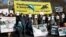 Протесты в Москве с требованием закрыть "китовую тюрьму" в феврале 2019 года  