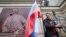Russia -- Russian opposition figure Ilya Yashin addresses his supporters at a rally to protest against alleged violations ahead of elections to Moscow City Duma, the capital's regional parliament, in Moscow, Russia July 14, 2019. 