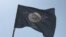  Ukraine, Chongar - flag named Noman Çelebicihan battalion raised today Chongar