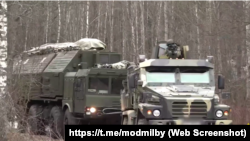 Кадры Минобороны, которыми сопровождалось сообщение об "Орешнике