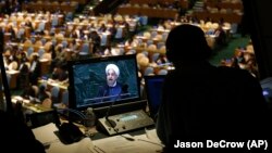 Выступление президента Ирана Хасана Роухани на заседании Генеральной ассамблеи ООН 25 сентрября, Нью-Йорк