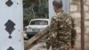 NAGORNO KARABAKH -- A man looks at damages allegedly caused by alleged Azerbaijani shelling in the city of Martuni in the self-proclaimed Nagorno-Karabakh Republic, 28 September 2020.