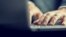 Generic -- Laptop and hand