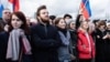 Виталий Колесников на марше Немцова. Фото Полины Аркатовой 