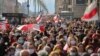 BELARUS -- People attend an opposition rally to reject the Belarusian presidential election results in Minsk, October 26, 2020