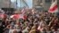 BELARUS -- People attend an opposition rally to reject the Belarusian presidential election results in Minsk, October 26, 2020