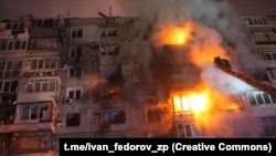 Пожар в многоэтажном доме в Запорожье, 16 декабря