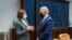 U.S. President Joe Biden meets with Belarusian opposition leader Svyatlana Tsikhanouskaya in the White House on July 28, 2021.