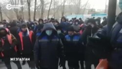 Забастовка железнодорожников в Казахстане