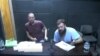 Обвиняемые Александр Чикало (слева) и Иван Близнюк участвуют в процессе в суде Буэнос-Айреса по видеосвязи из тюрьмы Маркос-Пас