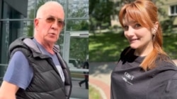 Белоруска Марина Никандрина и мужчина, который оскорбил и ударил ее в центре Варшавы