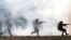 UKRAINE -- Ukrainian soldiers in action during the joint military exercise Rapid Trident 2017 on the Yavoriv shooting range near the western Ukrainian city of Lviv, Ukraine, 15 September 2017