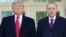 U.S. -- US President Donald Trump greets Turkey's President Recep Tayyip Erdo?an(L) upon arrival outside the White House in Washington, DC on November 13, 2019. - 