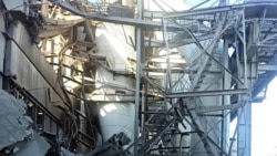 Трипольская ТЭС в Киевской области после российского удара 