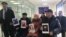 Kazakhstan - Protest at the Shymkent prosecutors' office. 1 Feb 2022 
