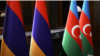 Armenia- The flags of Armenia and Azerbaijan in Turkey, during the foreign affair ministers, 18 Oct, 2024