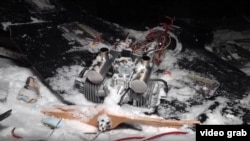 Кадры "боеприпаса", который якобы нес сбитый украинский дрон, видео Минобороны РФ