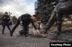 Александр Кашеваров на акции "Чай для ФСБ"